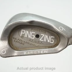 Ping Zing 6 Iron Stiff Flex Karsten 101 Graphite 930199 Good