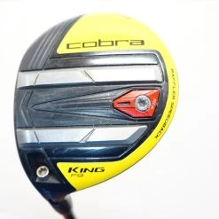 Cobra King F9 Speedback Black/Yellow 14.5 3 Fairway Wood Stiff Mint Left Hand Lh