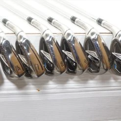 Taylormade Sim 2 Max Os Iron Set 5-Pw, Aw Stiff Kbs Max Mt 85 Mint Left Hand Lh