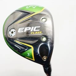 Callaway Epic Flash 15° 3 Fairway Wood Regular Flex Evenflow 1054583 Good