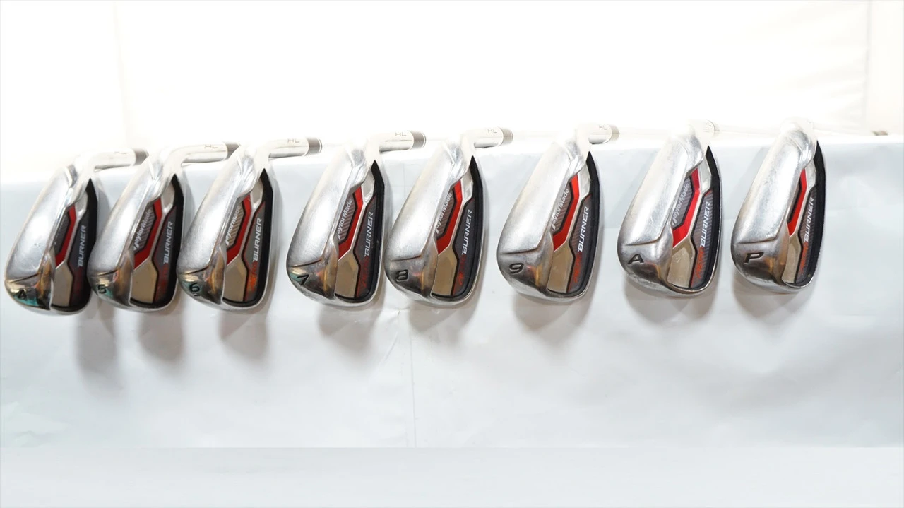 Taylormade Aeroburner Iron Set 4-Pw, Aw Stiff Flex Steel 1055680 Good 1 Taylormade Aeroburner Iron Set 4-Pw, Aw Stiff Flex Steel 1055680 Good