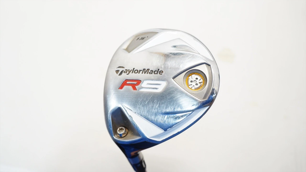 Taylormade R9 15° 3 Fairway Wood Stiff Flex Motore 1056008 Good Left Hand Lh 1 Taylormade R9 15° 3 Fairway Wood Stiff Flex Motore 1056008 Good Left Hand Lh